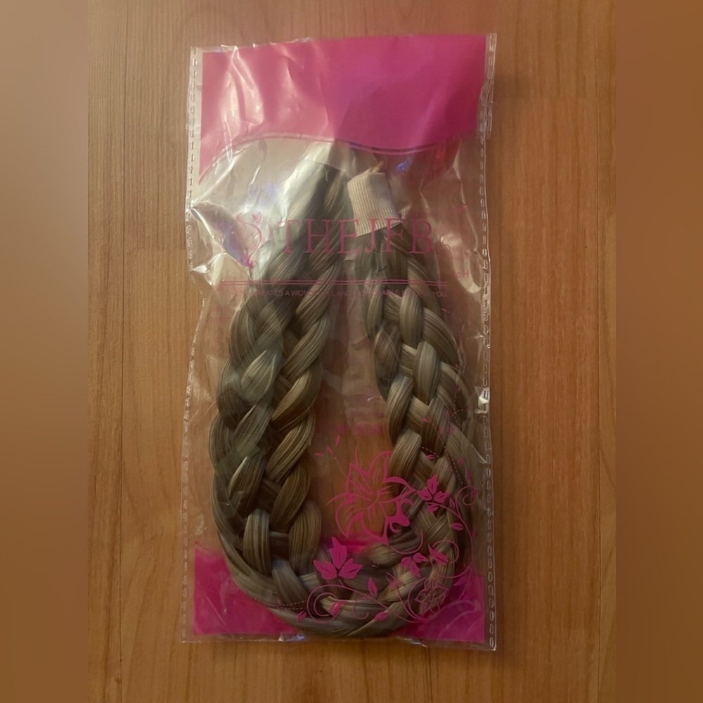 STHEJFB Braid Headband 2 3 Strands combinations Messy Wide Chunky Fluffy Elas